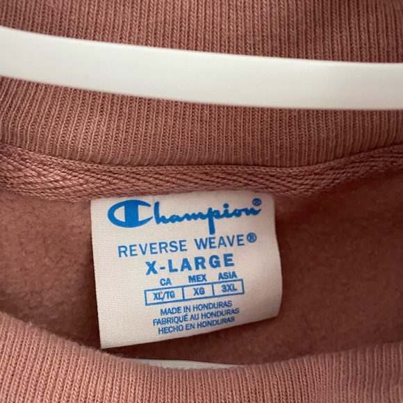 BNWOT. Champion pink crewneck sweater - Picture 4 of 5